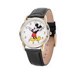 Disney Unisex-Adults Analog Japanese Quartz Watch with Leather Strap WDS001239