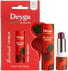 Deyga Beetroot Lip Balm | Tinted Lip Care | For Dry & Chapped Lips | For Pigmented Lips | For Women & Men (Pack of 1, Stick Lip Balm), Red