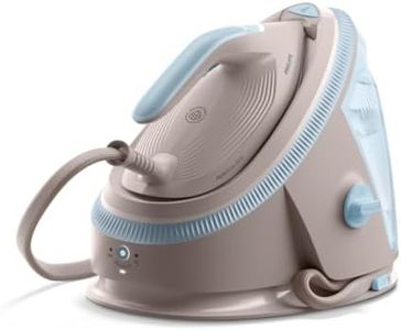 Philips PerfectCare 7000 Series Steam Generator, 600g Steam Boost, 8.5 Bar Pressure, OptimalTEMP, SteamGlide Elite Soleplate, 1.5L Detachable Tank, Vertical Steaming, Easy De-Calc (PSG7200/60)
