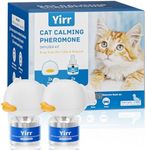 Cat Calming Plug-in, Relaxants & Anxiety Relief for Cats, 4-in-1 Cat Pheromones Calming Diffuser Kit, Relaxing Pheromone for Cats Relief Stress Anxiety Fighting Scratching, 2 Diffuser 2 Refills(48ml)