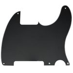 Musiclily 5 Hole Tele Pickguard Blank for Fender USA/Mexican Telecaster Esquire Guitar, 3Ply Black