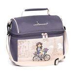 Louis Garneau Designer Kids Insulated Lunch Box with Handle and Straps - Large Volume 8l - Removable Insert for Easy Cleaning (Bike in Paris)