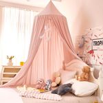 Dix-Rainbow Large Children Bed Canopy Round Dome Girls Mosquito Net Kids Princess Play Tents Nursery Room Decoration for Baby