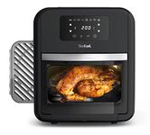 Tefal Easy Fry 9-in-1, 11L Air Fryer Oven, Grill and Rotisserie 8 Programs inc Dehydrate, Roast, Bake and Toast Black FW501, 2000 W