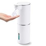 LAOPAO Soap Dispenser, Bathroom Countertop Soap Dispenser Touchless Foam Dispenser 300ml Auto Soap Pump (All White)