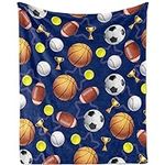 Sports Fleece Blanket for Kids, Sof