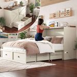 Jocisland Queen Murphy Bed with Cha