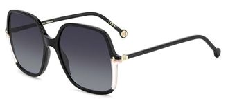 CAROLINA HERRERA Women's Casual Sunglasses, Black Pink, 56