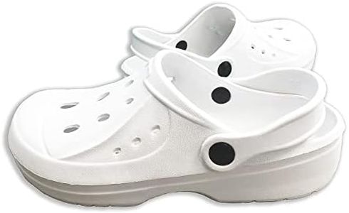 The Essentials Wardrobe Ladies TEW Clogs - White - UK-5