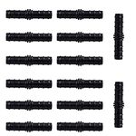 Jivandhara Irrigation®-Drip Irrigation Joiner 16mm Black (100 Pcs)