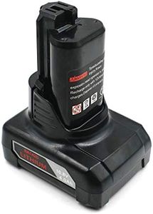 Eleven Tool Battery 6000mAh fit for Bosch 12V Battery Li-ion Battery BAT412,BAT414,BAT420,MAX Pod Battery Style,18650rechargeable Battery, black, BOS-12VD 6.0Ah (BOS-12VD 6000mAh)