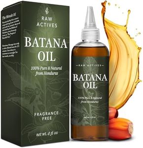 RAW ACTIVES Batana Oil for Hair Growth Dr Sebi Organic - 4oz Cold Pressed Batana Oil Liquid All Natural Hair Growth Oil, Batana Oil for Skin 100% Pure Batana Oil Leave In Conditioner-Made in Honduras