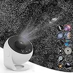 Yokgrass Planetarium Projector, Star Projector Galaxy Light, Night Light with 12 Replacement Discs, Large Projection Area, HD Image with Solar System Constellation Moon for Kids Adults Bedroom Ceiling