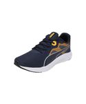 Puma Mens Seriah Club Navy-Gray Fog-Sun Stream Running Shoe - 8 UK (31042404)