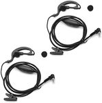 NEWASHAN 2 X Clip Ear Earpiece Headset for Uniden Radio GMR1038-2 GMR1058-2CK GMR2240-2CK SX237-2CK SX329-2CKHS SX507-2CKHS Walkie Talkie Ear Hook with Mic PTT 2.5mm 1-pin