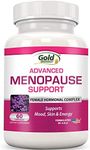 Advanced Menopause Support - Natural Female Hormonal Complex for Hot Flashes, Mood Swings & Vaginal Dryness - Black Cohosh, Soy Isoflavones & Herbal Extract Formula - Does Not Include Hormones