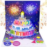 INPHER Birthday Cards Fireworks Pop