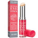 Retinol Eye Stick, Retinol Eye Cream for Dark Circles and Puffiness, Under Eye Cream Anti Aging, Eye Brightener Stick, Eye Cream for Wrinkles, Brightening Eye Cream for Puffiness and Bags under Eyes, Brightening Eye Balm Reduces Fine Lines and Dark Circles