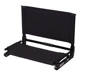 The Stadium Chair Company Deluxe Wide Model Stadium Chair, Black, 20 inch