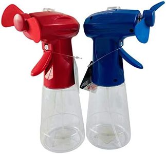 Westmon Works Misting Spray Bottle Fan Personal Cooling Mist Portable Handheld Humidifier Powered Fans with Mist, Set of 2