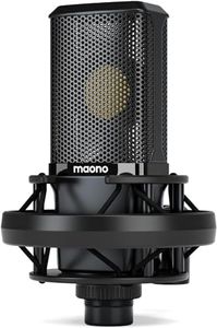 MAONO Micrófono USB Condensador PC, Micrófono Profesional 192KHZ/24BIT con Ganancia, Tecla para Mute, Micro para Streaming, Gaming, Podcast, Plug y Play para con PC, Móvil, Mac,PS (PM500T)