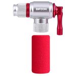 BIPZON CO2 Inflator Cycling - Bicycle Tire Pump Small Tools, Quick & Easy Presta and Schrader Valve Compatible - Tyre Pumps for Road & Mountain Bikes (Insulated Sleeve Included)