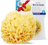 Baby Buddy Natural Wool Sea Sponge, Newborn Bath Time Essential, Ultra Soft for Delicate Skin, Hypoallergenic and Biodegradable, 1 pack