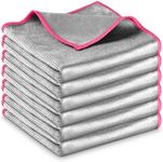 Airlab 6X Double-Sided Glass Cloth, Window Cleaning Cloths Streak Free, Thickened Magic Cleaning Cloth for Home All Purpose, Lint Free Polishing Cloth for Mirrors, Stainless Steel and Glass Cabinets