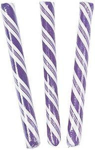 Fun Express Old Fashioned Candy Sticks Purple - 80 Individually Wrapped Retro Candy Canes for Wedding Party Favors, Candy Buffet & Bridal Shower | Nostalgic Bulk Treats for Special Events