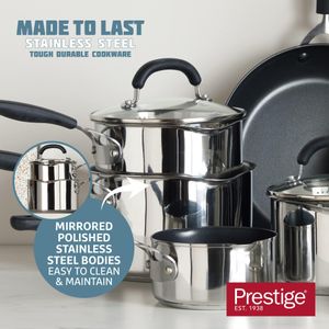 Prestige 5-Piece Stainless Steel Pan Set – Cookware Collection