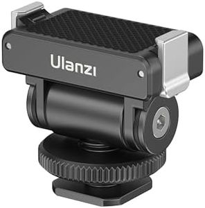 ULANZI CA22 Hot Shoe & Cold Shoe Adapter Mount with Magnetic Quick Mount, 180 Tilt Adjustable, Universal Camera Accessory for DJI OSMO Action 3/4