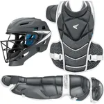 Easton | JEN SCHRO THE VERY BEST 2.0 Fastpitch Softball Catcher's Set | Charcoal L, Large - Ages 15 & Up