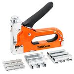 THINKWORK Staple Gun Heavy Duty with 900 Staples, 3 in 1 Cable Stapler for Wood, Upholstery, Fencing, Furniture, Decoration