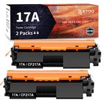 2PK [Latest Chip] CF217A 17A Black Toner Cartridge Replacement for HP 17A CF217A M102w Toner Work with Laserjet Pro M102w M130nw M130fw M130fn M102a M130a Pro MFP M130 M102 Printer Toner (2 Black)