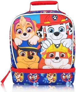 Fast Forward Paw Patrol Lunch Box for Kids | Insulated Lunch Bag Lunch Box for Boys, Girls, Unisex | Paw Patrol Chase, Marshall and Rubble Blue Reusable Lunchbox, PJCOD32FN