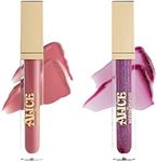 Sigma Beauty and Disney Lip Set - Alice in Wonderland Lip Gloss and Lip Creme- Hydrating Lip Creme and Layerable Lip Tint - Nonsticky, Cruelty Free, Vegan Lip Gloss and Lip Cream