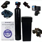 64k 5600 SXT 64000 Grains Water Softener W/Quick Connect Installation Kit - (64k 3/4" Install Kit, Black)