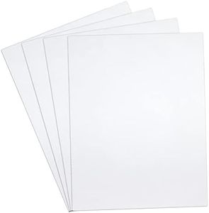 DRERIO 4 pcs ABS Plastic Sheets Boards 1.5mm White Plastic Board Sheets Flexible Than glass Sheet Moldable Than Acrylic Sheet Moldable Plastic Sheets for Craft Fender Liner Home Decor(40 x 30cm)