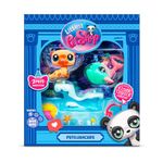 Bandai Littlest Pet Shop Petfluencer Shell-Fie Fun | Petfluencer Set Contains 2 Gen LPS Mini Pet Toys 4 Accessories 1 Backdrop 1 Collector Card And 1 Virtual Code | Collectable Toys For Girls And Boys