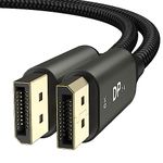 Ablink 8K DisplayPort Cable 1.4, DP 1.4 Cable 3m（8K@60Hz, 2K@240Hz, 4K@144Hz, 32.4Gbps）, Display Port to Display Port Cable 1.4 (DP to DP Cable) Compatible for Gaming Laptop TV PC Computer Monitor