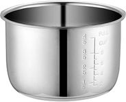TOPBATHY Stainless Steel Cookware Household Electric Cooker Inner Pot Stainless Steel Cooker Pot Sturdy Practical Pot Accessory Rice Cooker Replacement Parts