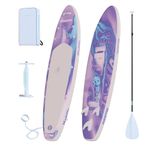 Maddle Inflatable Stand Up Paddle Boards, Ultra Light Double Layer 10’6’’x32’’x6’, SUP Made for Everyone and All Skill Levels. (The Old School - Electric Pump)