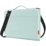 DOMISO 17.3 Inch Laptop Bag Cover Waterproof Shockproof Notebook Sleeve Case Shoulder Bag Protective Cover for 17.3" HP Pavilion 17/HP Envy 17/Lenovo IdeaPad 321/MSI/HP 17,Mint Green