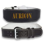 Aurion by 10 club Extra Wide Weight lifting Belt - Medium | Weight Lifting Belt for Men & Women with Padded Back Support | Black