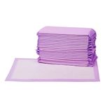 Amazon Basics Cat Litter Box Pads, Lemon Scent, Pack of 20, Purple, White