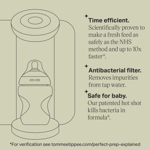Tommee Tippee Perfect Prep Machine – White Baby Bottle Maker
