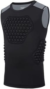 Roadbox Youth Baseball Chest Protector, Kids Softball Padded Compression Shirt, Rib Heart Sternum Guard for Football Lacrosse