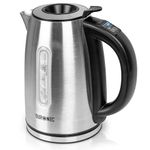 Duronic Electric Kettle EK43 Stainless Steel Kettles with Temperature Control Hot Water Boiler Electrical Heating Electronic Digital Kitchen Kettle for Boiling Water Tea Coffee Hot Chocolate Soup