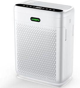 Air Purifiers for Home Large Room Up to 1980 Sq Ft, H13 Hepa Double-Sided Air Filter Purifier with PM 2.5 Display Air Quality Sensor, Air Cleaner for Bedroom, Dust, Pets, Smoke, Pollon