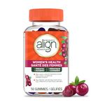 Align Women's Health Prebiotic + Probiotic Gummies, Helps Prevent Urinary Tract Infections, Cranberry Flavoured, 50 Gummies